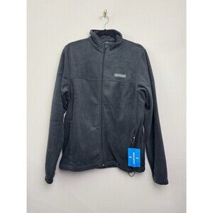 Columbia Womens Full Zip Jacket Size Small Fleece Black Basic Mount Cannon